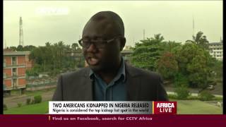 Two Americans kidnapped in Nigeria released