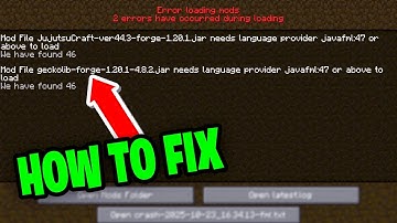 How To Fix Mod File Needs Language Provider JavaFML Error! - Tutorial