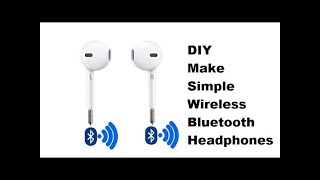How to Convert wired headphones/headset to wireless Bluetooth headset
