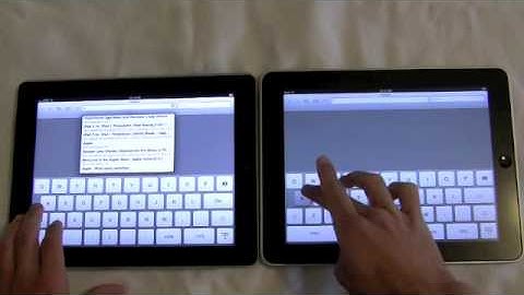 iPad 2 vs. iPad 1 Safari Internet Performance