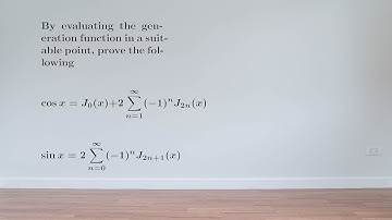 EX: Writing sin and cos as a sum of Bessel functions