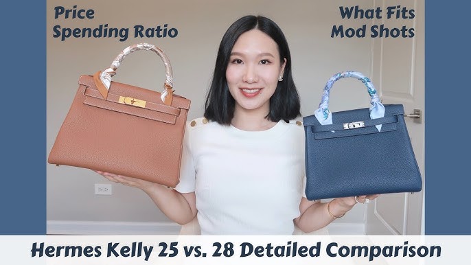 Size Comparisons: Birkin 20 vs Birkin 25 vs Mini Kelly 🖤📏 Which one