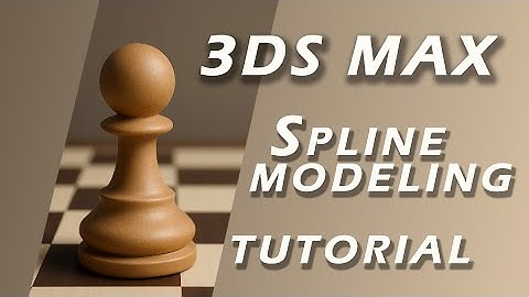 Spline modeling in 3ds max tutorial