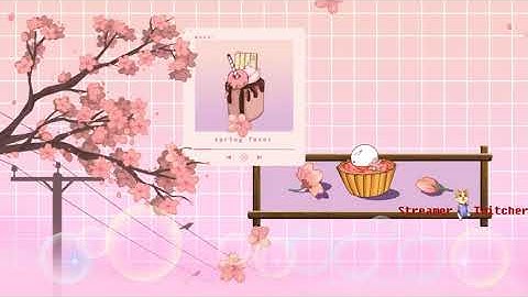 Sakura Desserts | Animated Stream Overlays | Twitch Package | Stinger Transtition for Twitch