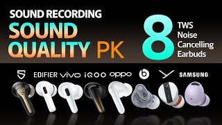 8 TWS Noise Canceling Earbuds(Sound Quality Comparison)🙌