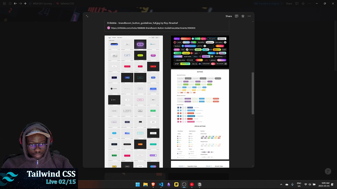 Live Tailwind CSS 2/15 : les Boutons Interactifs et Stylés | Episode ...