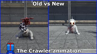 The Crawler old vs new animations | Slendytubbies 3