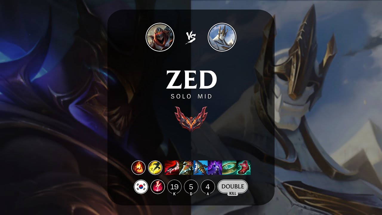 Zed Mid vs Galio - KR Grandmaster Patch 13.15