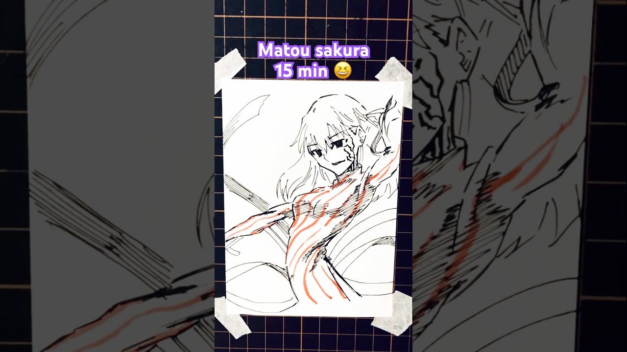 【Fate】How to draw Matou Sakura in 5sec,10sec,30sec,1mins,15mins 