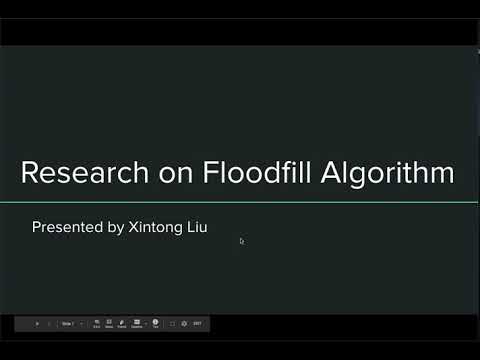 Presentation of floodfill