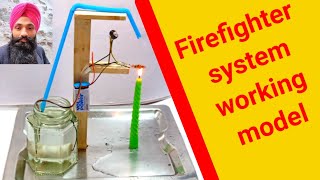 Firefighter system model | fire alarm for science exhibition | fire alarm without using Arduino