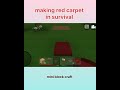 How to make red carpet in mini block craft survival kbcraft