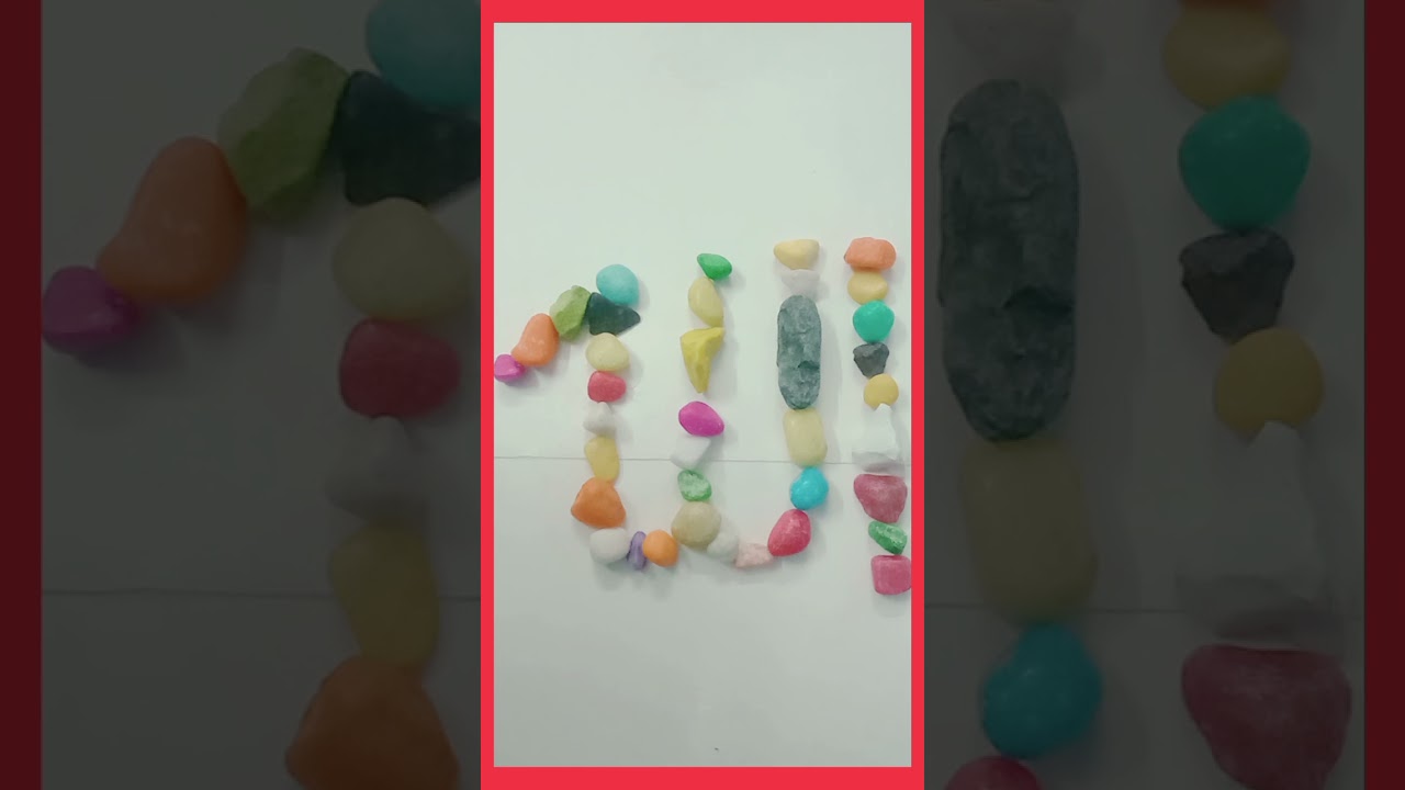 Allah name use in colour stone 🪨...SA.Ali Art's 