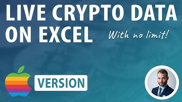 Get any live crypto info in Excel on MAC in 2 minutes! 📊