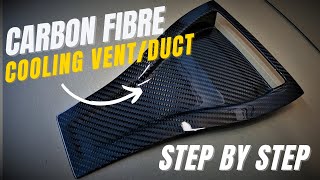 CARBON FIBRE Car Bonnet Cooling Vent / Duct Made From EPOXY Prepreg Carbon Fibre