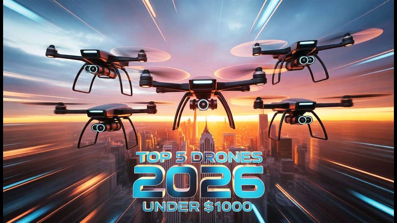 Top 5 Best Camera Drones 2026 | 4K HDR, 8K Photos, FPV, Smart Tracking ...