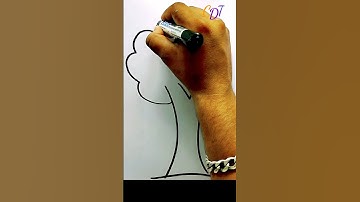 Simple Tree Drawing - Draw for Kids | #Kids #Drawing #Tree #Short #Viral #sketch #art
