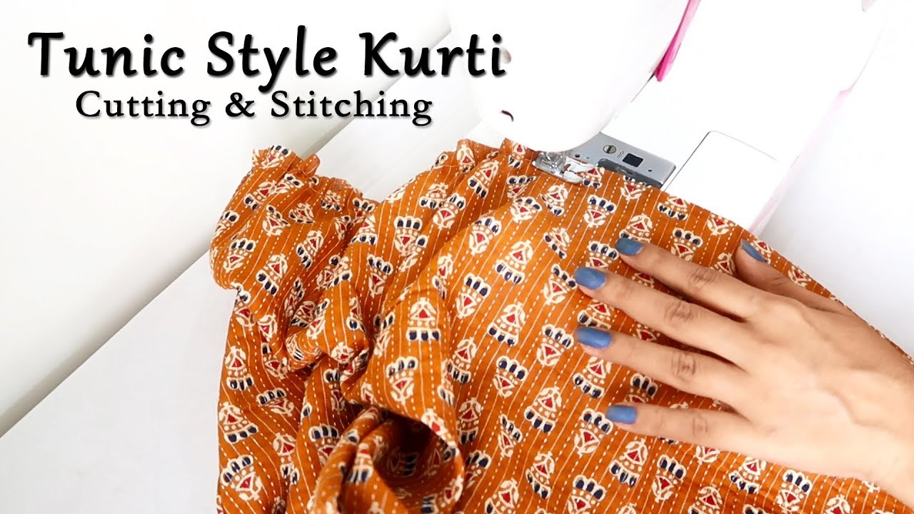 Tunic Top / Kurti Cutting & Stitching | Latest Kurti Dress Design