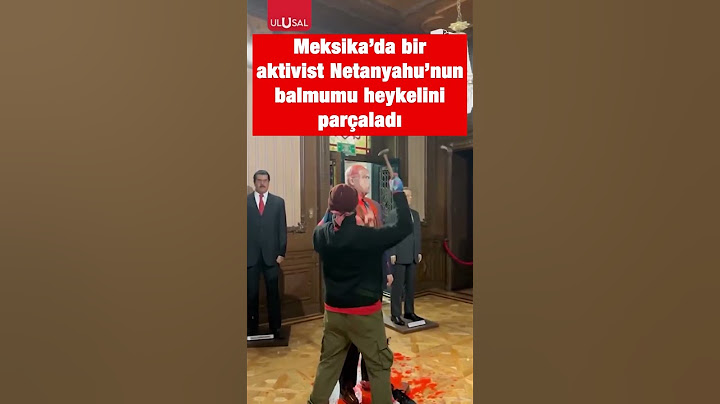 Meksika'da bir gösterici Netanyahu'nun balmumu heykelini parçaladı #shorts #netanyahu #keşfet