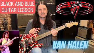 How To Play The Intro To Black And Blue By Van Halen - Van Halen Guitar Lesson