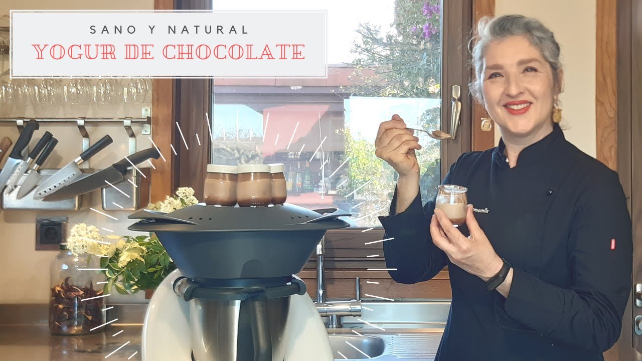 🍫 YOGUR NATURAL DE CHOCOLATE 🍫 en Varoma® con Thermomix®