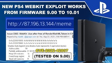 New PS4 Webkit Exploit impacts Firmware 9.03 to 10.01 | Tested on 9.00