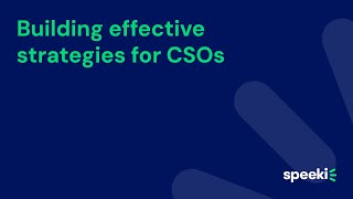 Scott Lane | building effective strategies for CSOs