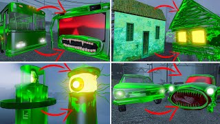 EVERYTHING TURNED INTO EMERALD MONSTERS | HOUSE HEAD, CAR EATER, BUS EATER