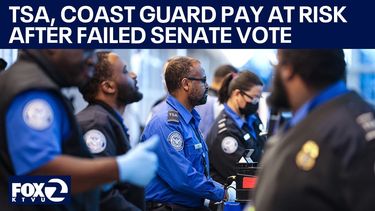 US Coast Guard, TSA could miss pay after failed Senate vote