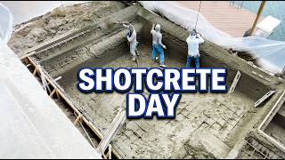 Waterfront Pool Build: Shotcrete Day