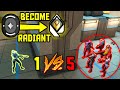 These 1v5 VALORANT Plays Take You From IRON to RADIANT