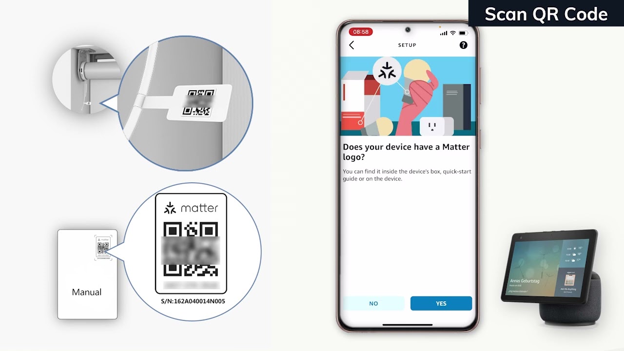 Kincmo | Tutorial on connecting Matter over Thread Motor to Alexa