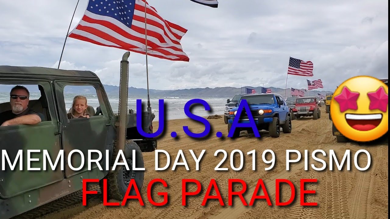 MEMORIAL DAY AMERICAN FLAG PARADE PISMO BEACH. MINUS ONE FORD TRUCK