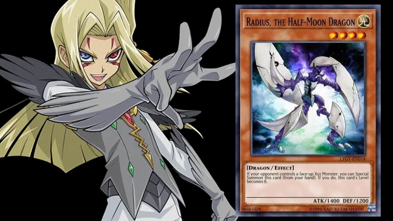 Yu-Gi-Oh! Radius, The Half-Moon Dragon Card - LTGY-EN014 Common, Lord Of The Tachyon Galaxy, Unlimited Edition