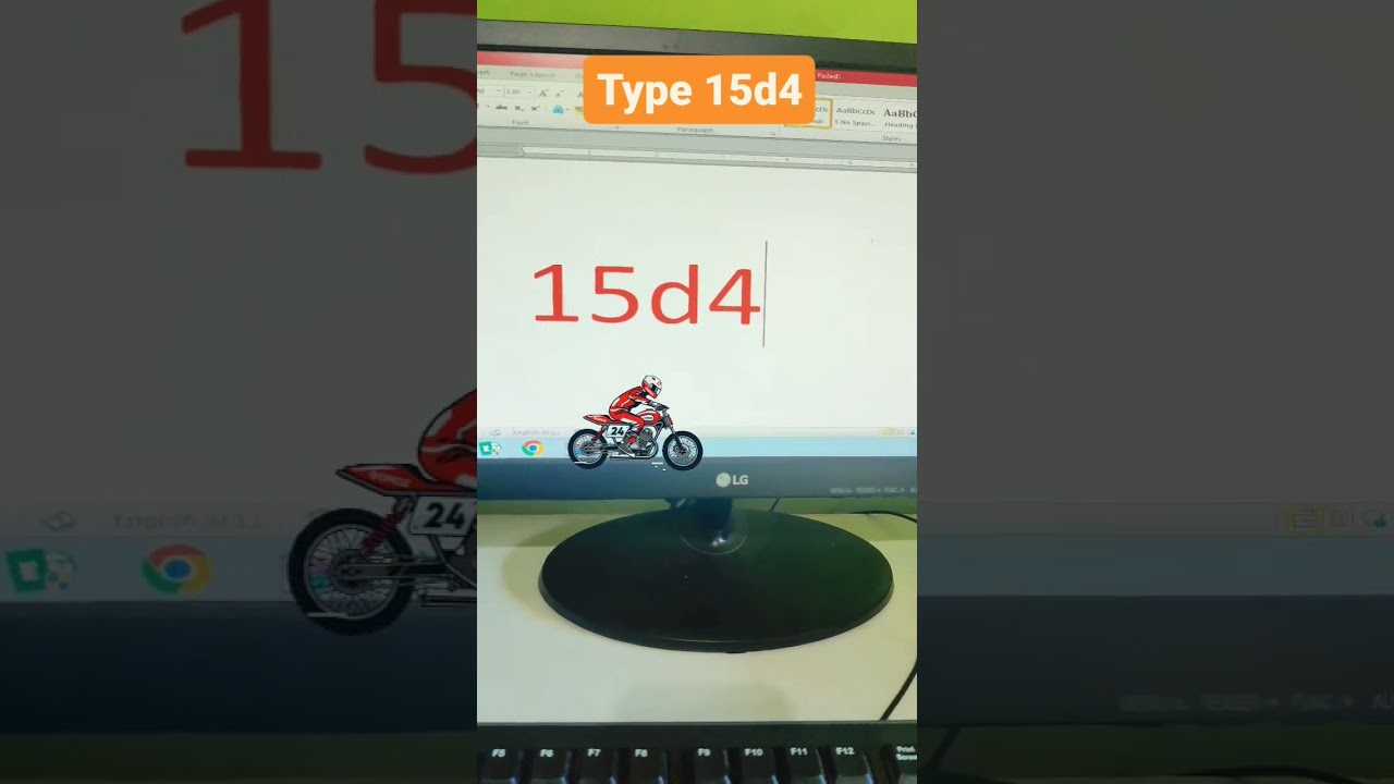 Racing Bike 🏍️ symbol in ms word 