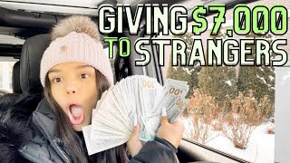 I GAVE AWAY $7,000 TO RANDOM PEOPLE