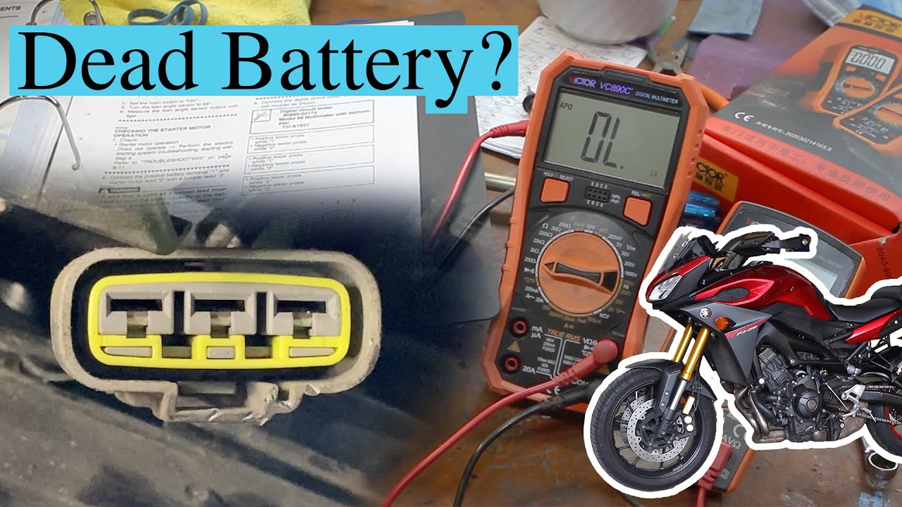 Проверка системы зарядки Yamaha CP3 FJ09 — Диагностика разряженной батареи MT09 FZ09 XSR Tracer