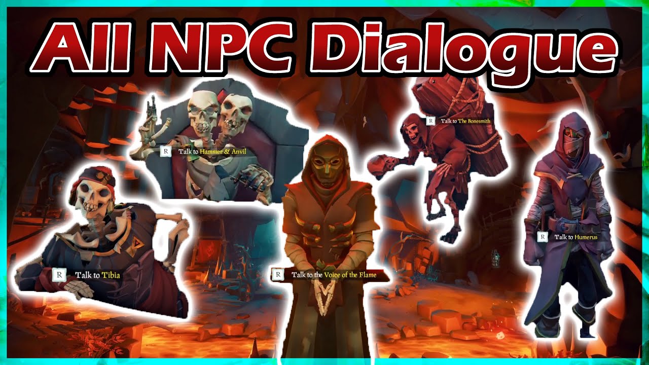 All NEW Dialogue in the Reapers Lair Sea of Thieves Season 8