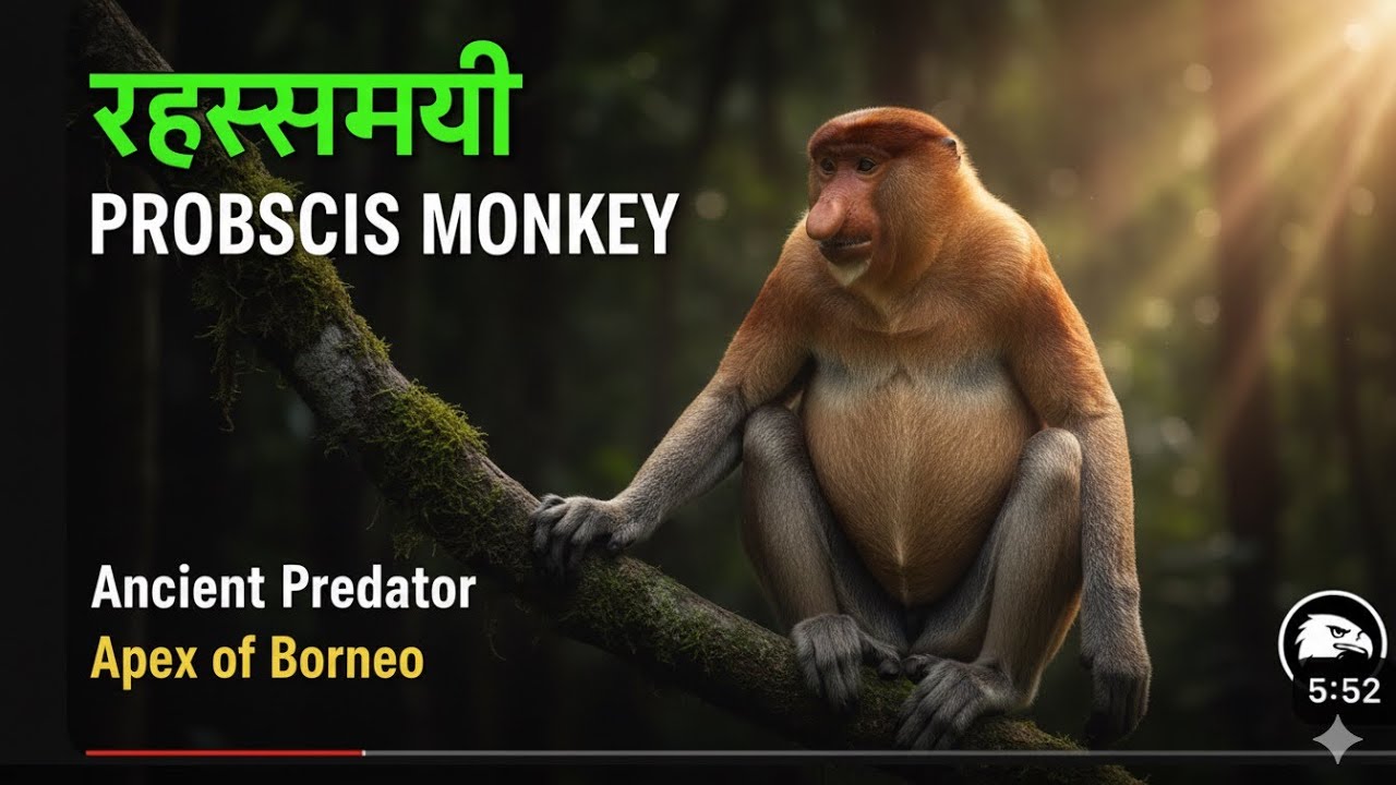 Weirdest Monkey on Earth 🐒 | पृथ्वी का सबसे अजीब बंदर | Proboscis Monkey Explained