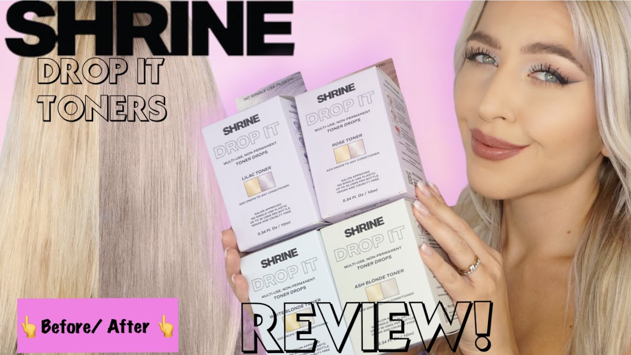 SHRINE DROP IT TONERS review! Hit or miss? Testing - how hair looks after using 2 & 6 drops