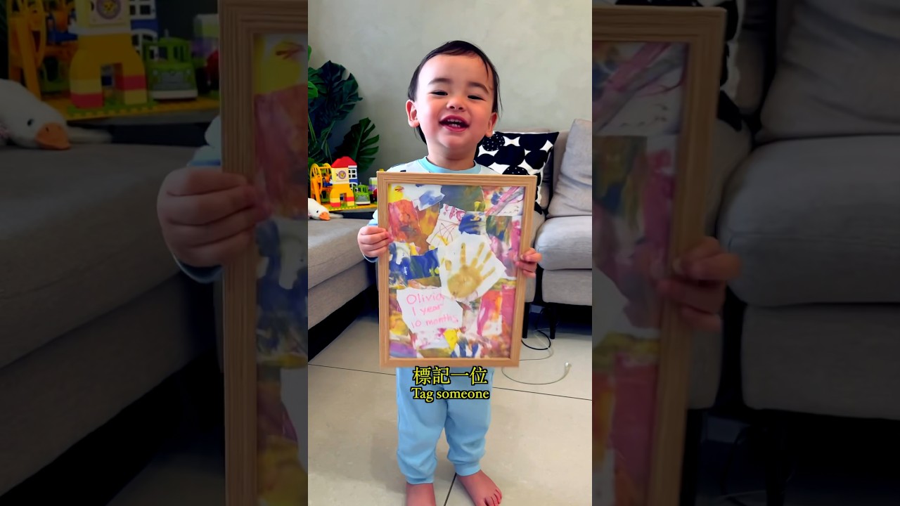 我1歲的寶寶怎麼做母親節的禮物? 💝 How my 1 year old made a Mother’s Day present 縮圖