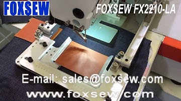 Automatic Jeans Leather Label Pattern Sewer