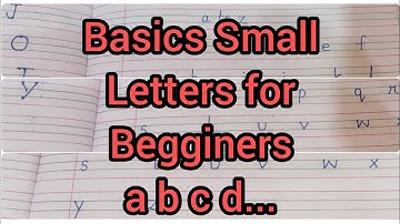 #How to write Small Letters for Pre-Nursery Classes#Small Letters in English#a b c d