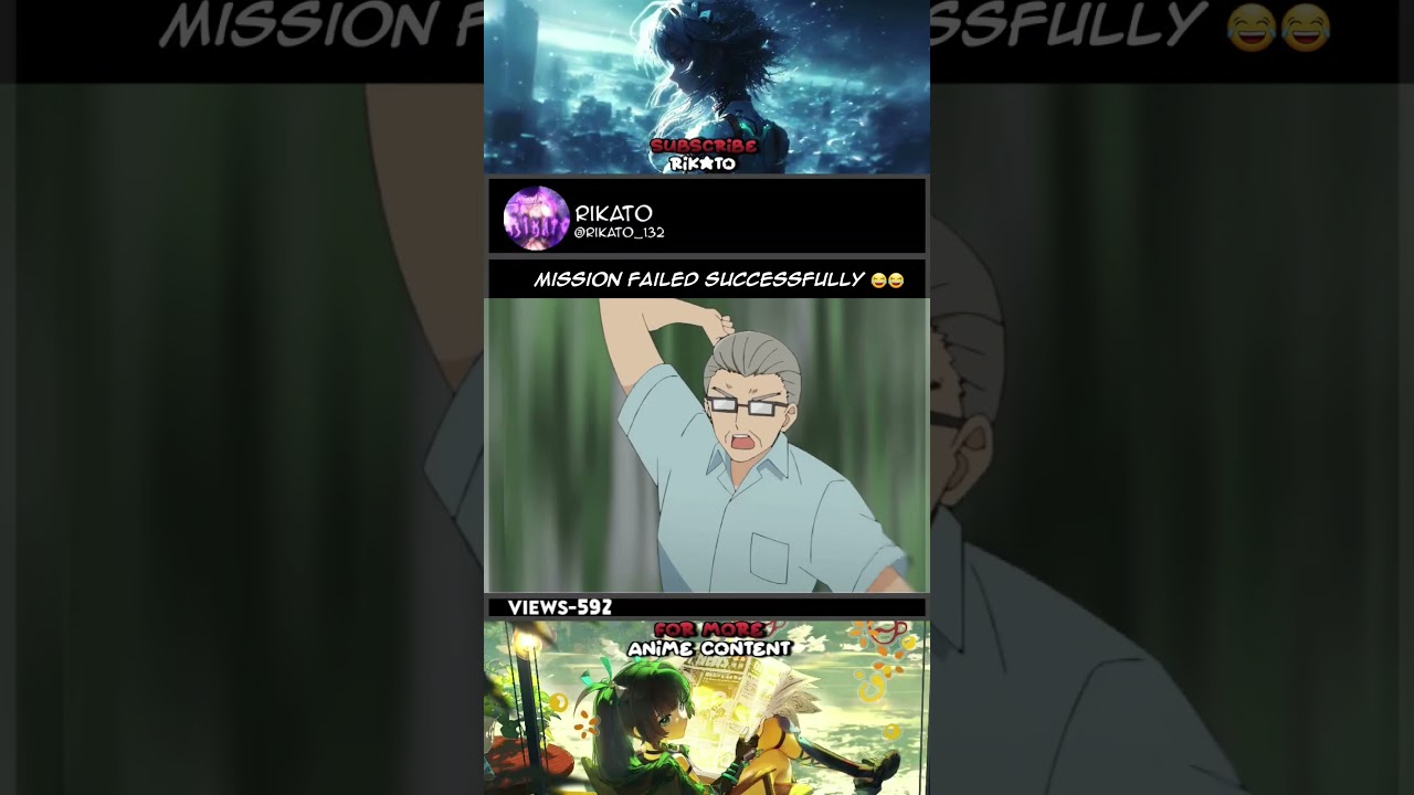 Mission Failed Successfully 😂😂 | #shorts #anime #animemoments