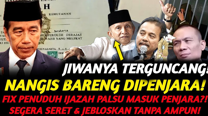 JIWA AMIN RAIS PANIK SETELAH ROY SURYO CS & RISMON RESMI JADI TERSANGKA TERKAIT IJASAH PAK JOKOWI?!