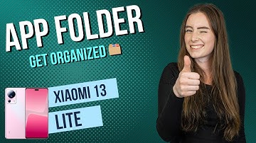 Xiaomi 13 Lite – App Folder / Move Apps • 📱 • 📂 • 👍🏼 • Tutorial
