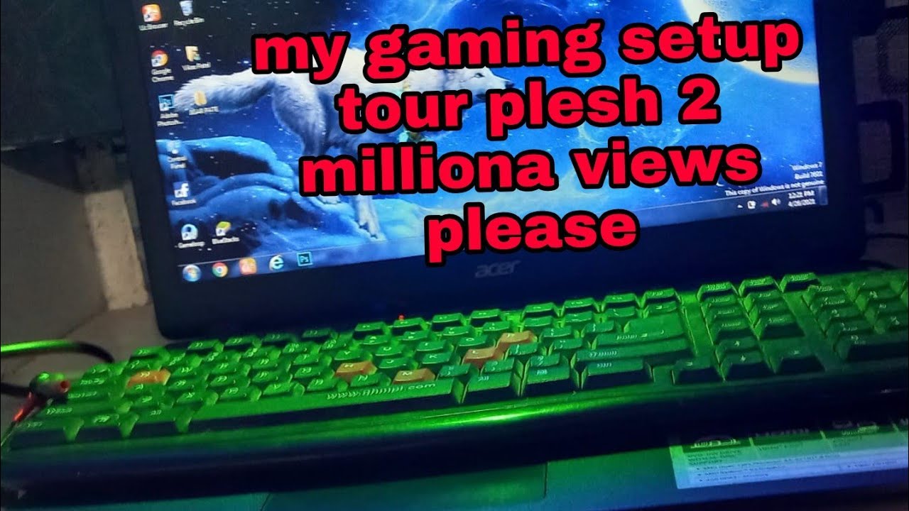 my gaming setup tour 5 million views complete please - YouTube