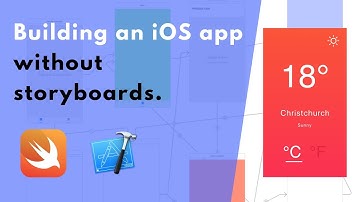 Building an iOS app without storyboards. How to create UIViews in code (Weather App #1)