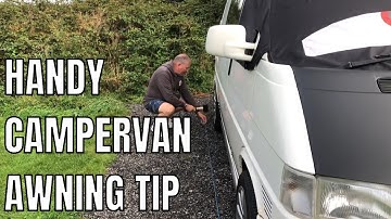 Drive away Campervan Awning top tip