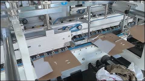 Milk crash lock bottom box 800g/cm2 in XS-800 folder gluer machine